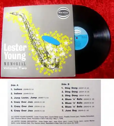 LP Lester Young Memorial Vol. 2 (1963) Oriole Records