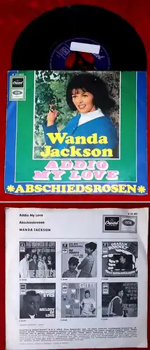 Single Wanda Jackson: Addio My Love (Capitol K 23 602) D 1968 Musterplatte