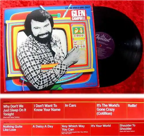 LP Glen Campbell Its the world gone crazy