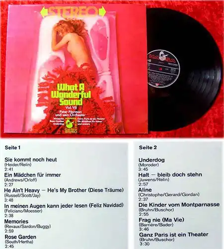 LP Peter Norman: What a Wonderful Sound Vol. VII (Hansa 85 391 ZT) D 1971