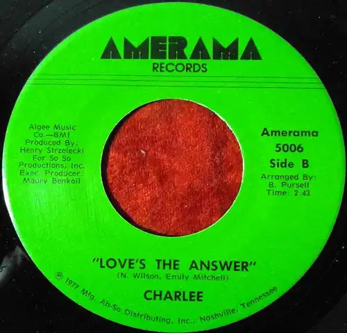 Single Charlee: You Hum the Tune (Amerama 5006) US