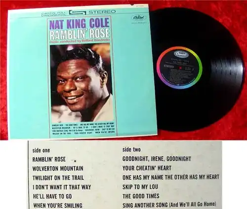 LP Nat King Cole Ramblin Rose