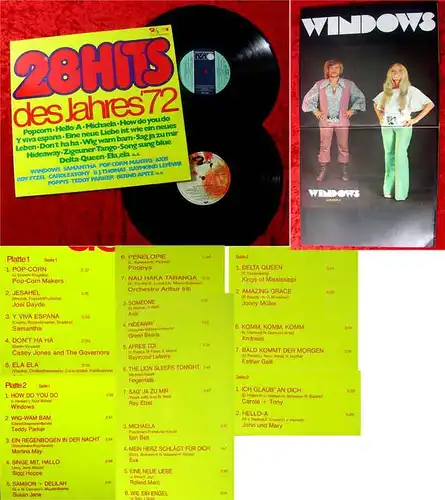 2LP 28 Hits des Jahres ´72 Poppys Martina Mai