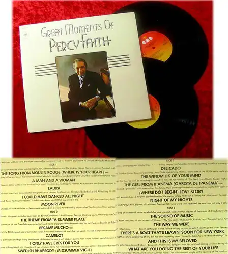 2LP Percy Faith: Great Moments Of Percy Faith (CBS)