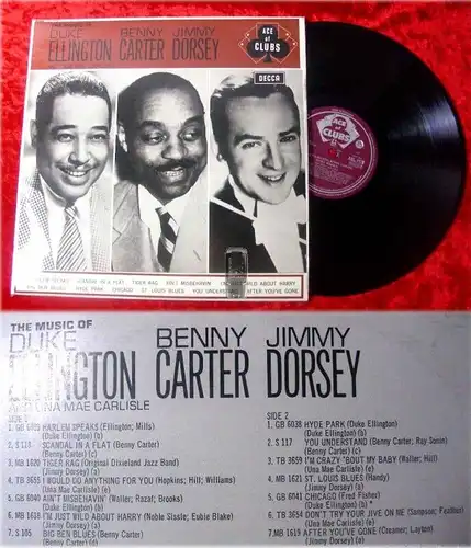 LP The Music of Duke Ellington Benny Carter Jimmy Dorse