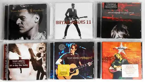 6 CD´s  von Bryan Adams  - Sammlung -