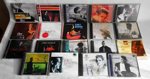 19 CD´s  von Chet Baker  - Sammlung -