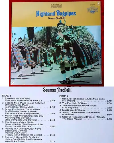 LP Seumas MacNeill: Highland Bagpipes (Tradition 2099) US