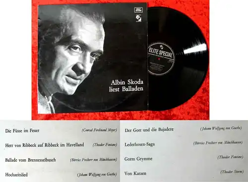 LP Albin Skoda liest Balladen (Elite Special SOLP 33-220) CH