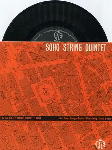 EP Diz Disley & String Quintet: Soho String Quintet (Pye NJE 1069) UK 1959