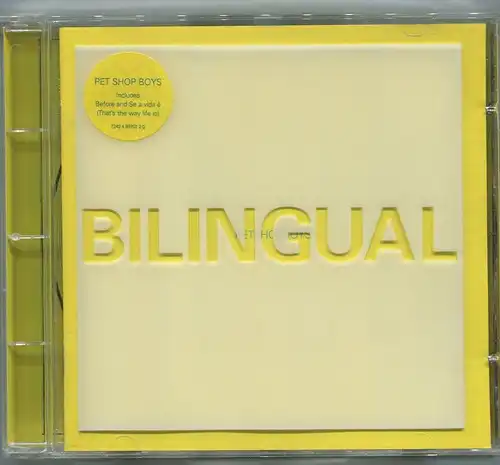 CD Pet Shop Boys: Bilingual (Parlophone) 1996