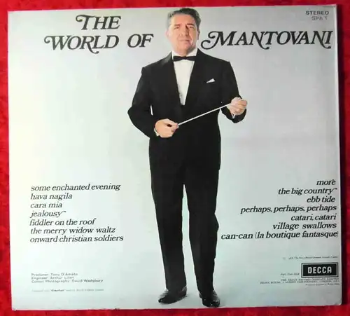 LP Mantovani: The World Of Mantovani (Decca SPA-1) UK 1968