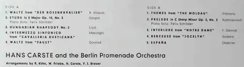 LP Hans Carste & Berlin Promenade Orchestra: In The Mood for Classics (Polydor)