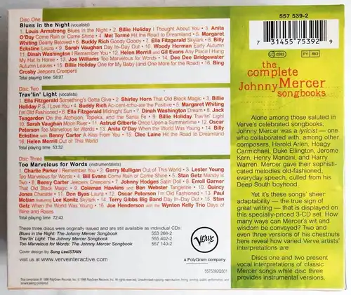 3CD Box Complete Johnny Mercer Songbook (Verve) 1998