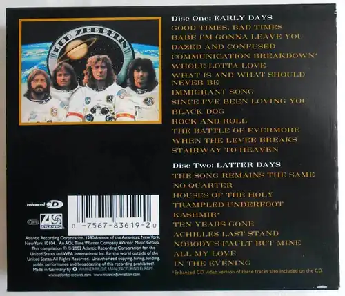 2CD Set Led Zeppelin: Early Days & Latter Days (Atlantic) 2002