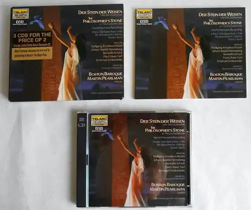 3CD Box Boston Baroque Martin Pearlman: Stein der Weisen oder Die Zauberinsel