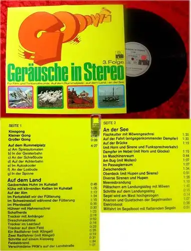 LP Geräusche in Stereo 3. Folge für Film&Tonbandfreunde
