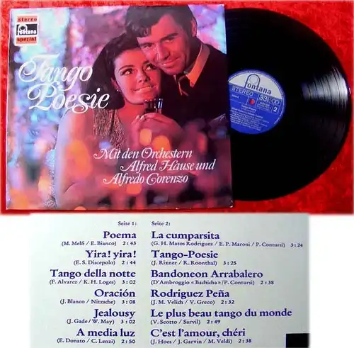 LP Alfred Hause Alfredo Corenzo Tango Poesie