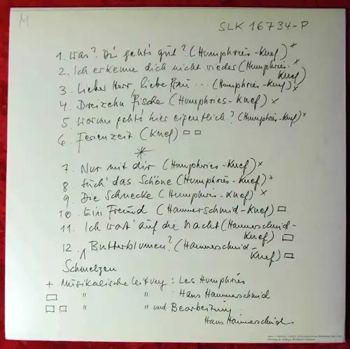LP Hildegard Knef & Les Humphries Singers: Worum geht´s hier eigentlich? (Decca)