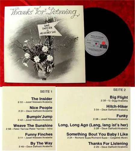 LP Dave Daffodil: Thanks for Listening  (Ariola) D