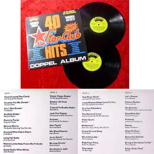2LP 40 Star Club Hits Beatles w/ Tony Sheridan Rattles