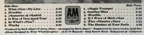 LP Herb Alpert & Tijuana Brass: What Now My Love (A&M SP-4114) US 