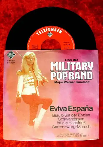 Single Chro der Military Pop Band: Eviva Espana (Telefunken U 56 258) D 1973