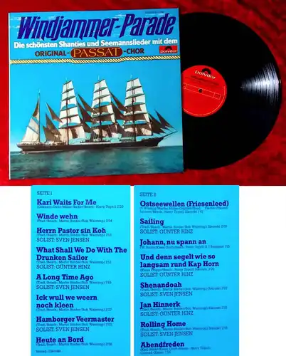 LP Passat Chor: Windjammer Parade (Polydor 2371 790) D 1977