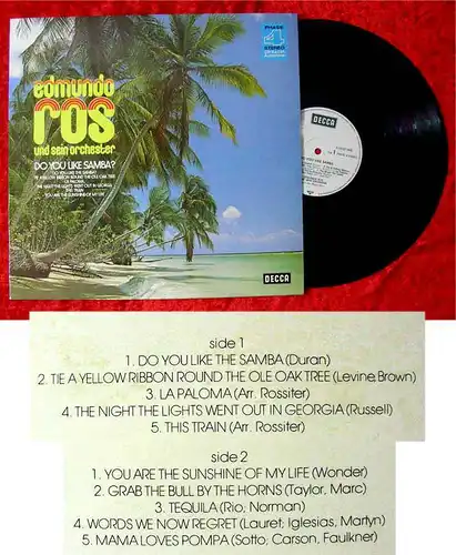 LP Edmundo Ros Do you like Samba (Decca Phase 4) D 1974 Promo