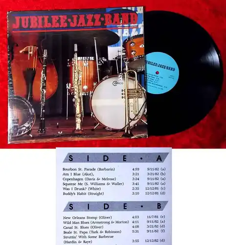 LP Jubilee Jazz Band: First Album (JJB) US 1982
