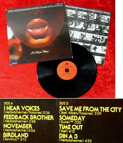 LP Peter Herbolzheimer Rhythm Combination & Brass: I Hear Voices (Polydor) D