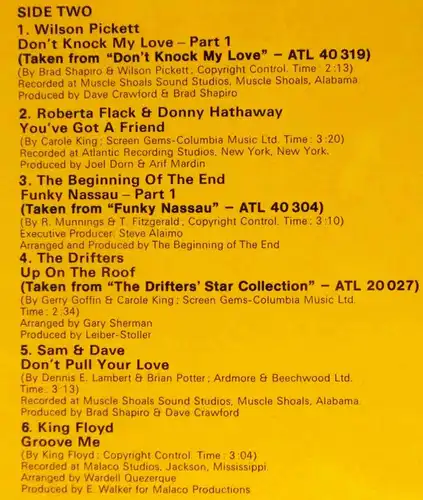 LP It All Started Here (Atlantic ATL 20 030) D feat Aretha Franklin Otis Redding