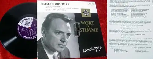 25cm LP Will Quadflieg spricht Rainer Maria Rilke