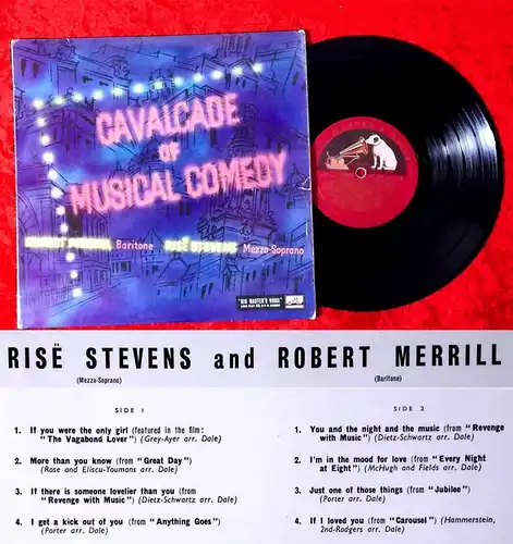 25cm LP Cavalcade of Musical Comedy - Robert Merrill Rise Stevens - HMV