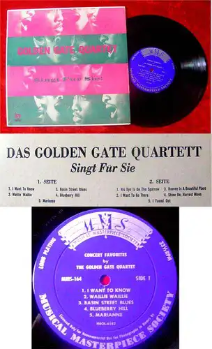 25cm LP Golden Gate Quartet Singt für Sie