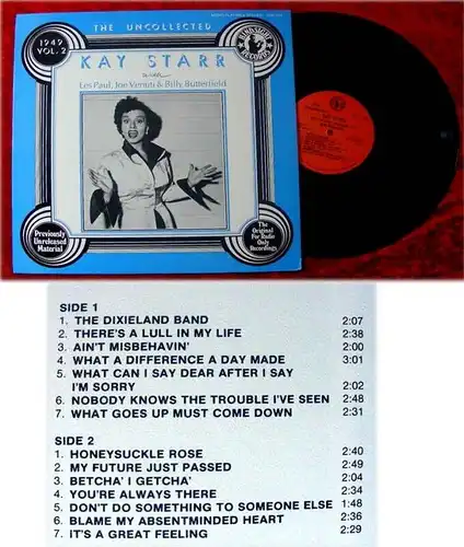 LP Kay Starr The Uncollected with Les Paul Joe Venuti B