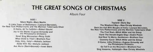 LP Great Songs Of Christmas 4 (Columbia CSP 155 S) US