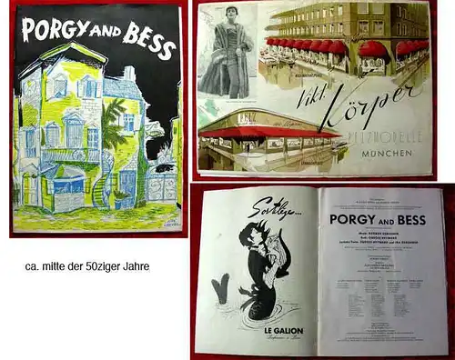 Original Programmheft Porgy And Bess 1959 München