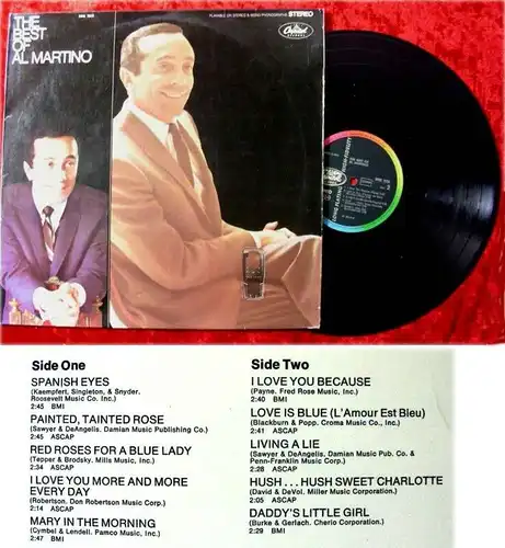 LP The Best Of Al Martino