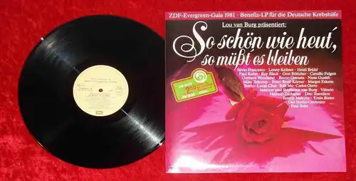 LP So schön wie heut, so müßt´ es bleiben - Lou van Burg ZDF Evergreen Gala 1981