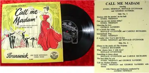 25cm LP Call me Madam w/ Ethel Merman Donald O'Connor