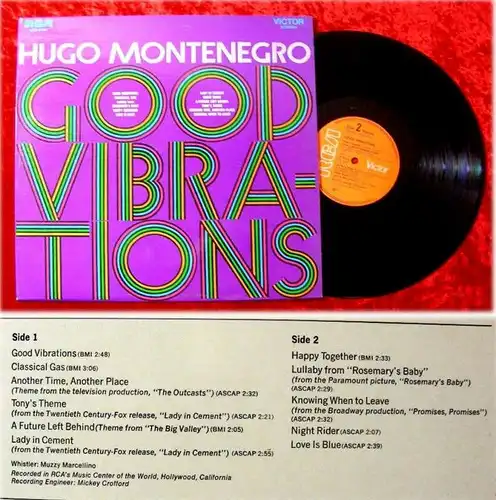 LP Hugo Montenegro Good Vibrations 1969