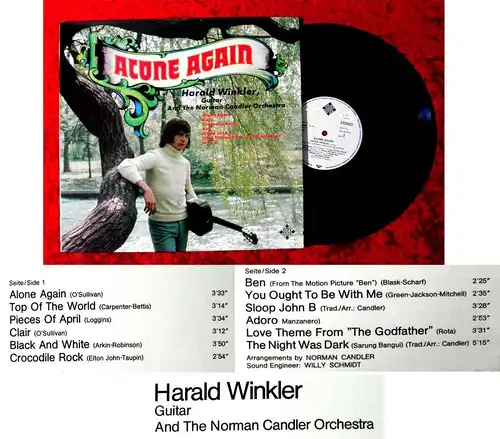 LP Harald Winkler & Norman Candler Orchestra: Alone Again (Telefunken SLE 14710)