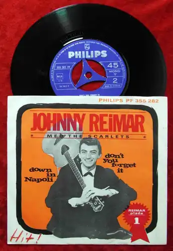 Single Johnny Reimar & Scarlets: Down in Napoli (Philips PF 355 282) DK