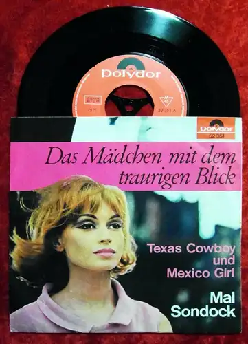 Single Mal Sondock: Das Mädchen mit dem traurigen Blick (Polydor 52 351) D 1964