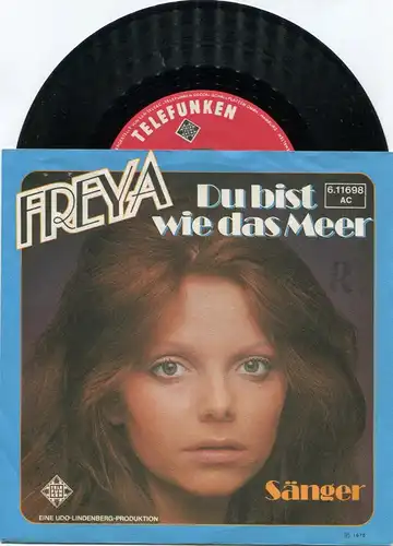 Single Freya: Du bist wie das Meer (Telefunken 611698 AC) D 1975 Udo Lindenberg