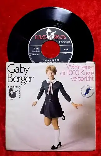 Single Gaby Berger: Wenn einer Dir 1000 Küsse verspricht (Hansa 14 335 AT) D 69