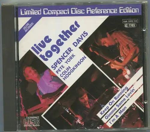 CD Spencer Davis Pete York Colin Hodgkinson: Live Together (Limited Edition)