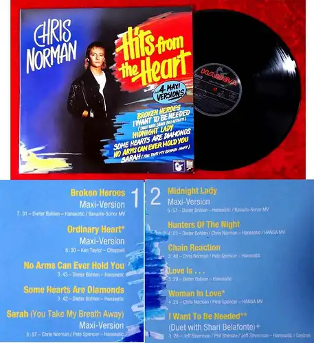 LP Chris Norman: Hits from the Heart incl. 4 Maxi Versions (Hansa 208 948) D1988