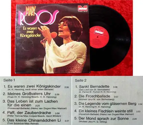 LP Mary Roos: Es waren zwei Königskinder